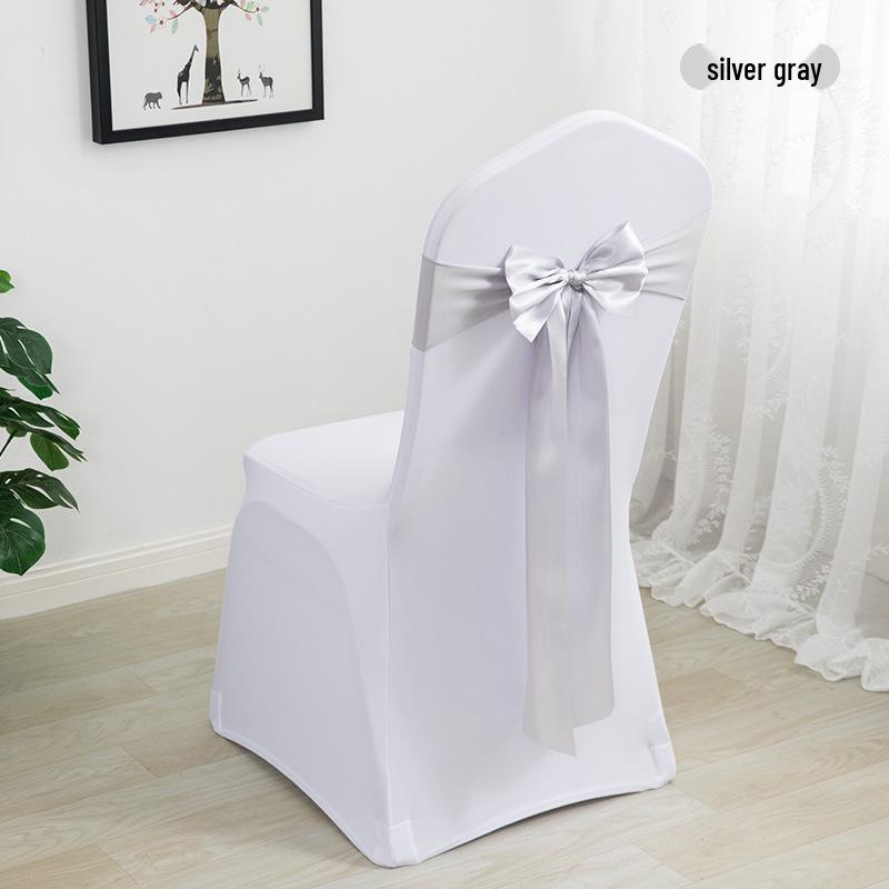 Elegant Wedding Ribbon Chair Cover Decoration