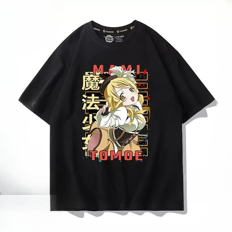 Anime Puella Magi Madoka Magica Kaname Madoka Short Sleeve T Shirt Unisex Unisex Harajuku Tops Aesthetic Graphics Tshirt Cotton Tees