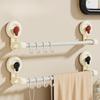 Suction Cup Hook Rack Bar Rail Hanger Shower Utensil Hook Hooks Organizer for Kitchen Utensils and Bathroom Accessories