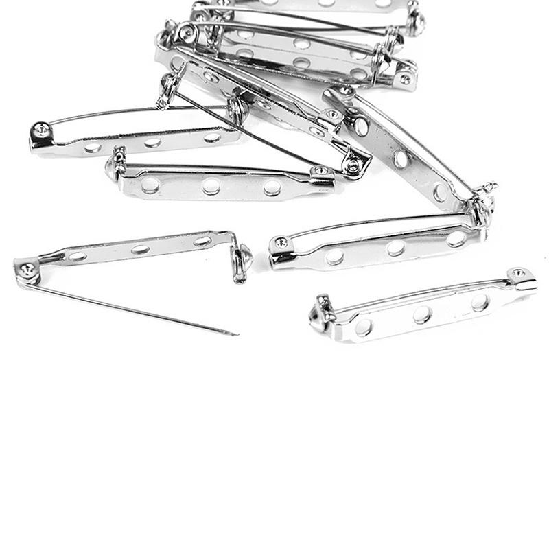 50 шт. английских булавок, брошей, планок, застежек для значков для изготовления ювелирных изделий