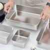 1PC Stainless Steel Square Tray With Lid, Household Rectangular Magnetic Small Food Storage Box, Tray, Towel Display Tray
