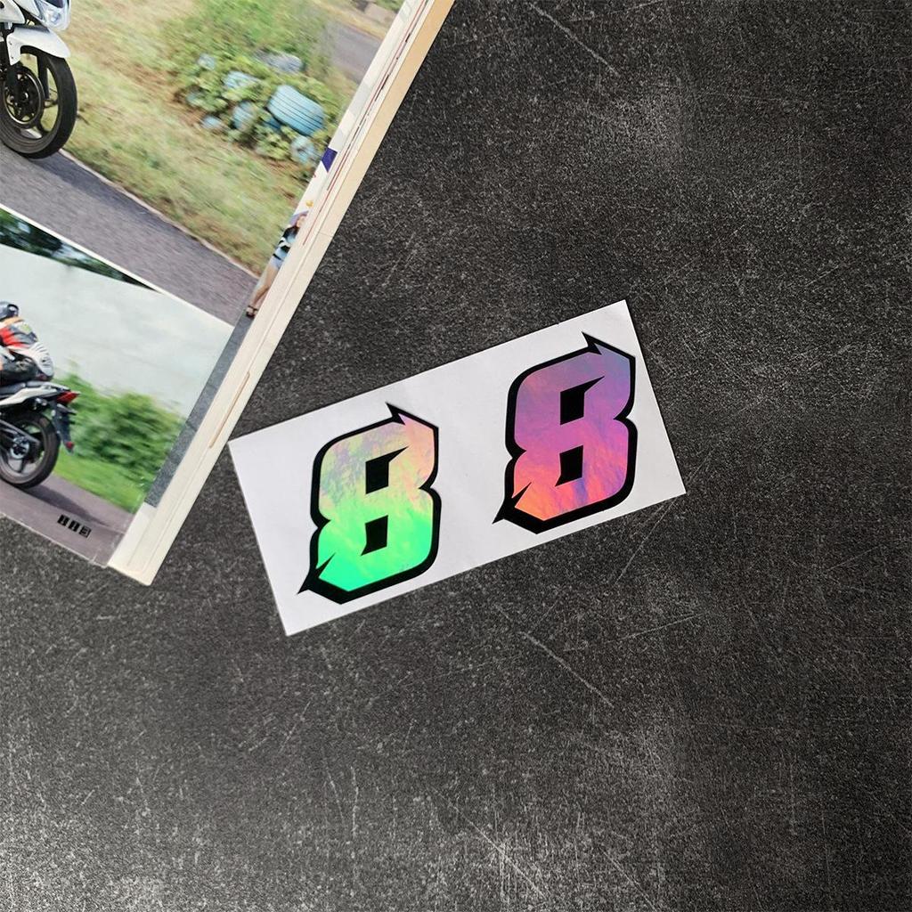 Белые светоотражающие наклейки JDM для автомобиля, водонепроницаемые декоративные чехлы для мотоциклов