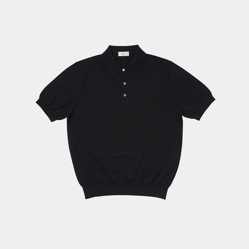 VERNO 24Ss Essential Polo Knit Black