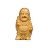 Hotei Buddha Wood Seven Lucky Hotei Maitreya Improves Good Feng Shui Interior Gift Statue, Carving, Gods, Ornament, Wooden, Mini, Bodhisattva, Object,