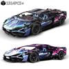1314 деталей MOC Город Технический Спортивный Гоночный Автомобиль Модель Строительные Блоки Транспортное Средство Гиперкар Гоночный Автомобиль Модель Игрушки Ребенок Взрослый Мальчики Подарок