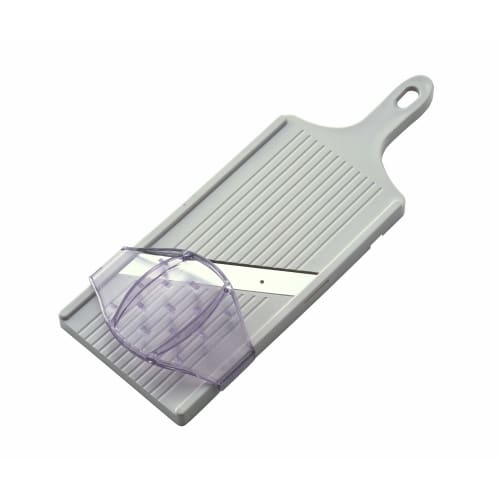 Suncraft Cabbage Slicer, 1mm Thin, Fluffy, Restaurant-Quality, 14cm Wide, with Safety Holder, Made In Japan, White, BS-271