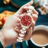 OLEVS Popular Mechanical Stylish Date Cute Red Women's Watch, Wristwatch, Display, Bracelet, Gift, Ceramic,