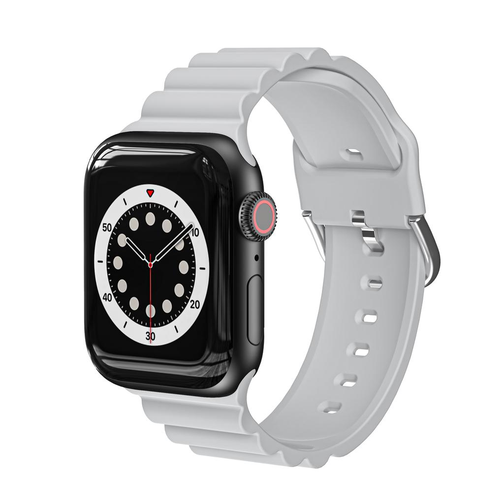 Силиконовый ремешок для Apple Watch, ремешок для часов 44 мм, 45 мм, 42 мм iWatch 40 мм, 38 мм, 41 мм, ремешок для часов Correa, браслет, Apple Watch Serie 7, 3, 5, 6 se