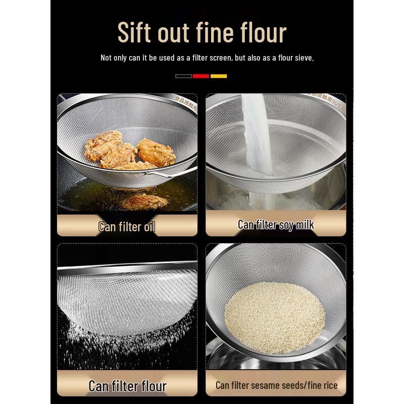 HANDUNYOU Ultra-Fine Stainless Steel Strainer