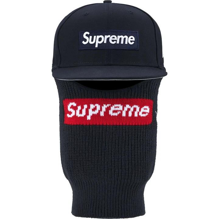 Supreme Балаклава New Era с логотипом-коробкой, темно-синяя