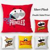 Классическая наволочка бренда P-Pringles из плюшевой ткани, мягкая, с двусторонней печатью, чехол для диванной подушки, декоративные чехлы для подушек