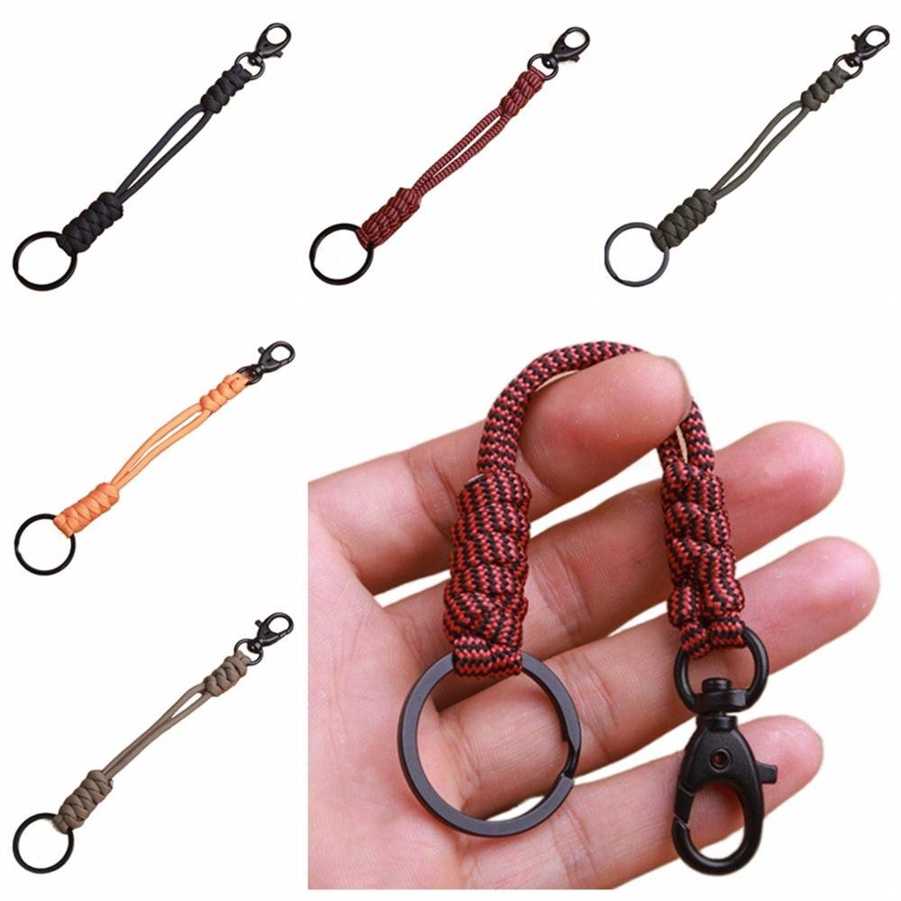 Двойная пряжка паракорд брелок плетеный парашютный шнур брелок аварийный трос