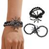 Модный браслет с дизайном пауков, прочный браслет-манжета со стразами, регулируемый размер, трендовый аксессуар для взрослых