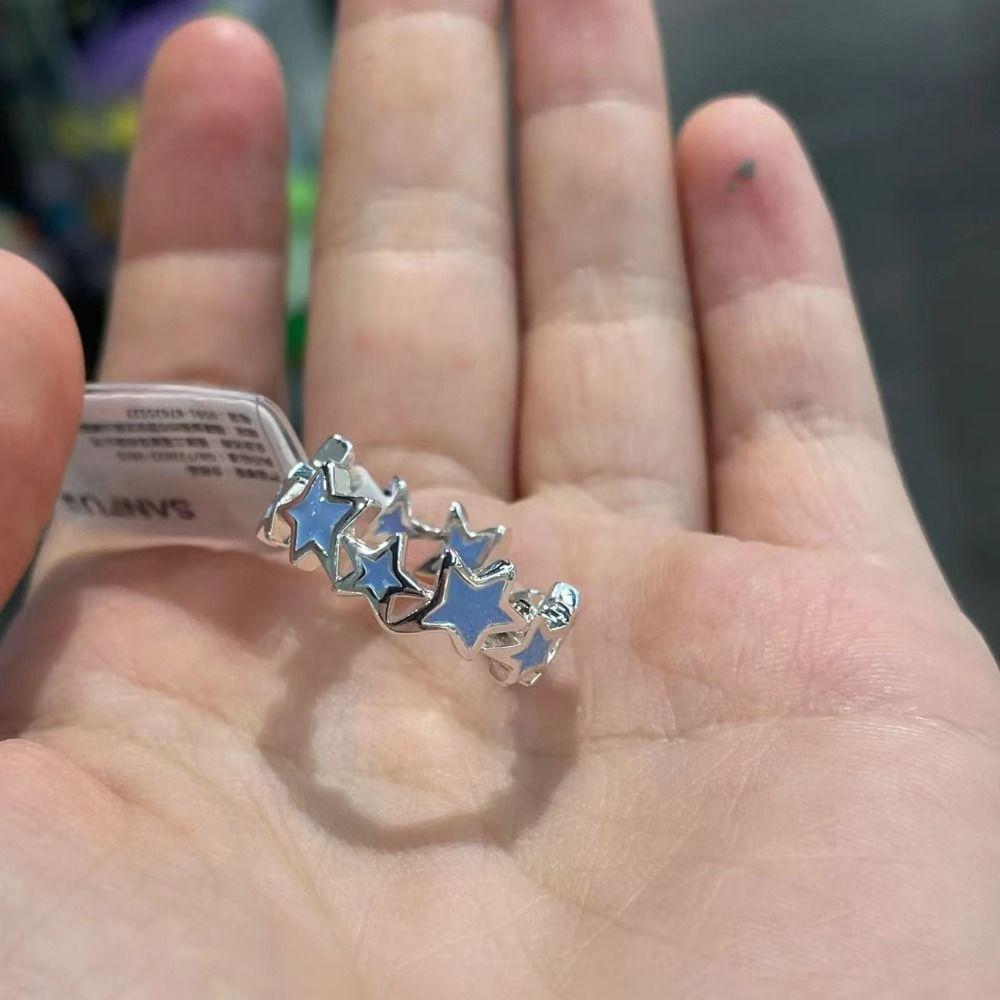 Jewelry Accessories Irregular Star Ring Korean Style Finger Buckle Vintage Y2K Open Ring Gift
