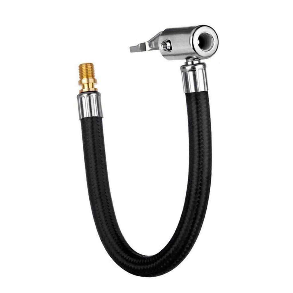 10cm Car Tire Inflator Hose Inflatable Air Pump Extension Tyre Connection Tube Air Chuck Adapter Locking Twist F5o6