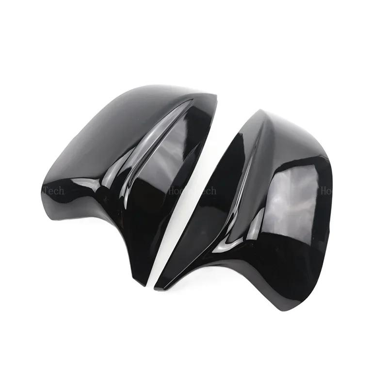 Черные Накладки на Зеркала с Рисунком под Углеродное Волокно для Infiniti Q50 Q60 QX30 Q70 2014-2025 Пара Накладок на Внешние Боковые Зеркала