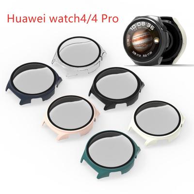 Защитный чехол с твердым краем для Huawei Watch4 Pro, защитный чехол из закаленной пленки для Huawei Watch 4, аксессуары