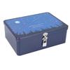 Retro Tinplate Storage Box Large Capacity Multifunctional Portable Vintage Metal Storage Container for Money Gift