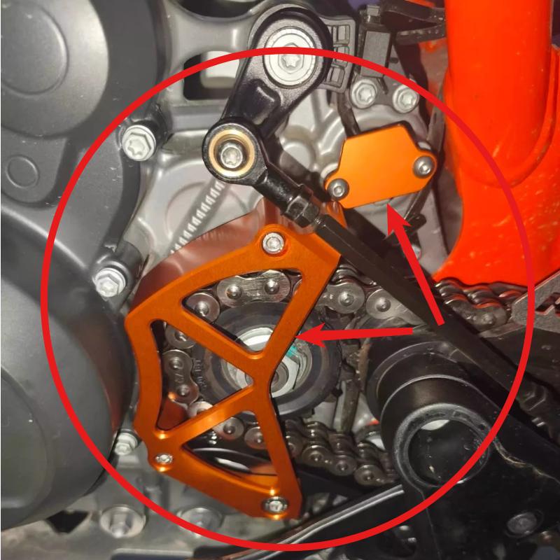 Motorcycle chain gear protection cover sensor protection cover decorative for KTM DUKE 790 890ADV R S 2018-