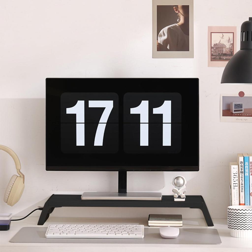 HARUMAKI Desktop Monitor Stand with USB 54cm Laptop Monitor PC Display Printer PC Popular Tilt Keyboard No Assembly Cervical Suitable for Working from