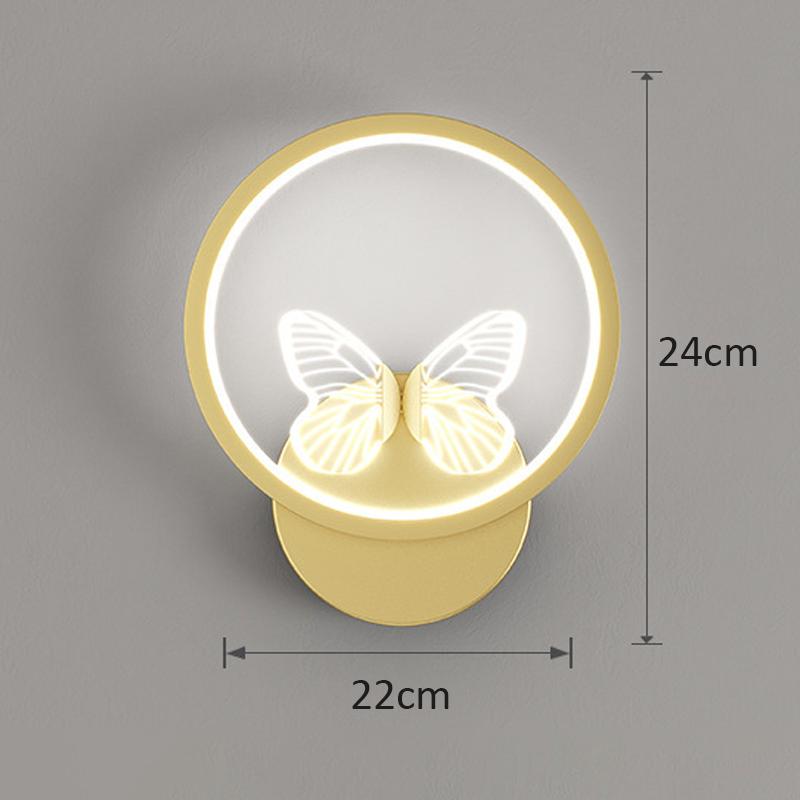 Светодиодный Современный Диван Настенный Светильник Бабочка Декор Прикроватные Лампы Для Дома Холл Кухня Гостиная Скандинавское Внутреннее Освещение Свет