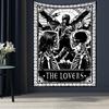 Tarot Tapestry Wall Hanging Witchcraft Divination Bed Sheet Beach Mat Bohemian Hippie TAPIZ  Home Decor The Lovers Tapestr