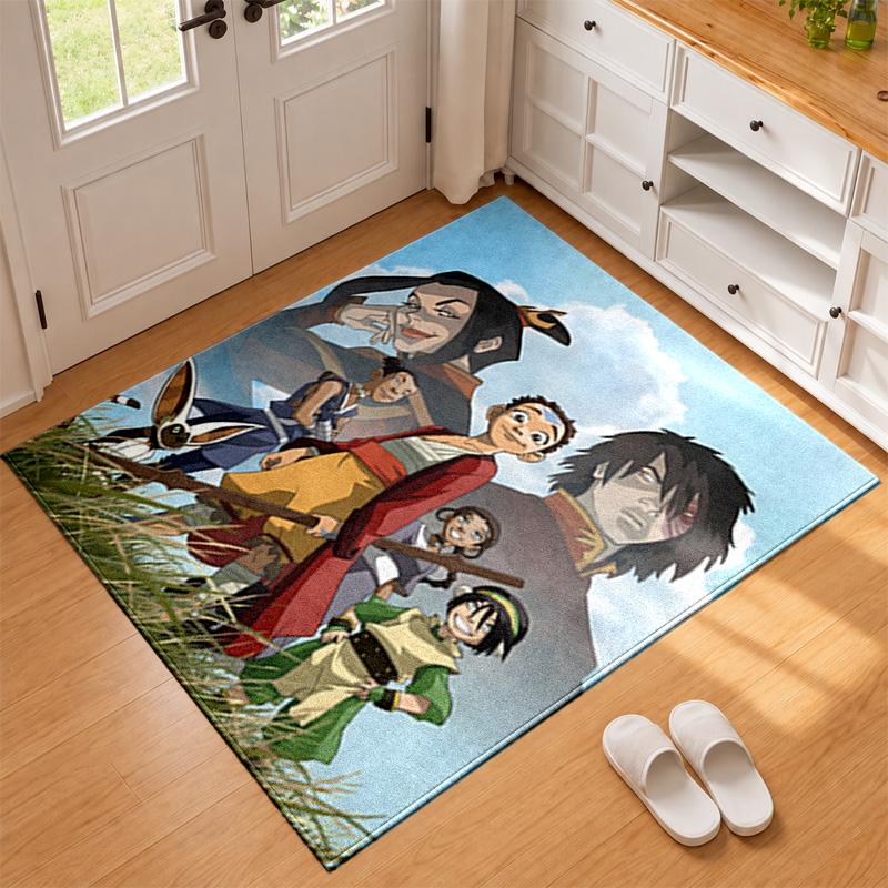 Avatar The Last Airbender Carpet Door Mat for Living Room or Bedroom Protective Mat Under Chair Office Decoration Christmas Gift Birthday Present
