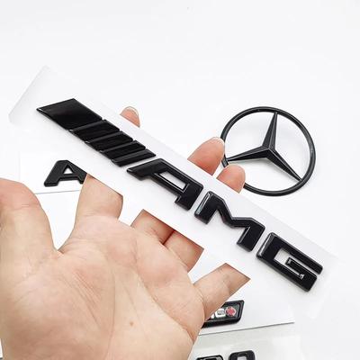 Для Mercedes Benz Для Mercedes Benz A 45S AMG W177 3D ABS Черный Логотип A45S Турбо 4MATIC Значок Звезда на Заднюю Часть Автомобиля Наклейка на Багажник AMG Emb