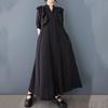 Short Sleeve Plus Size Vintage Black New In Dresses for Women Casual Loose Long Summer Shirt Dress