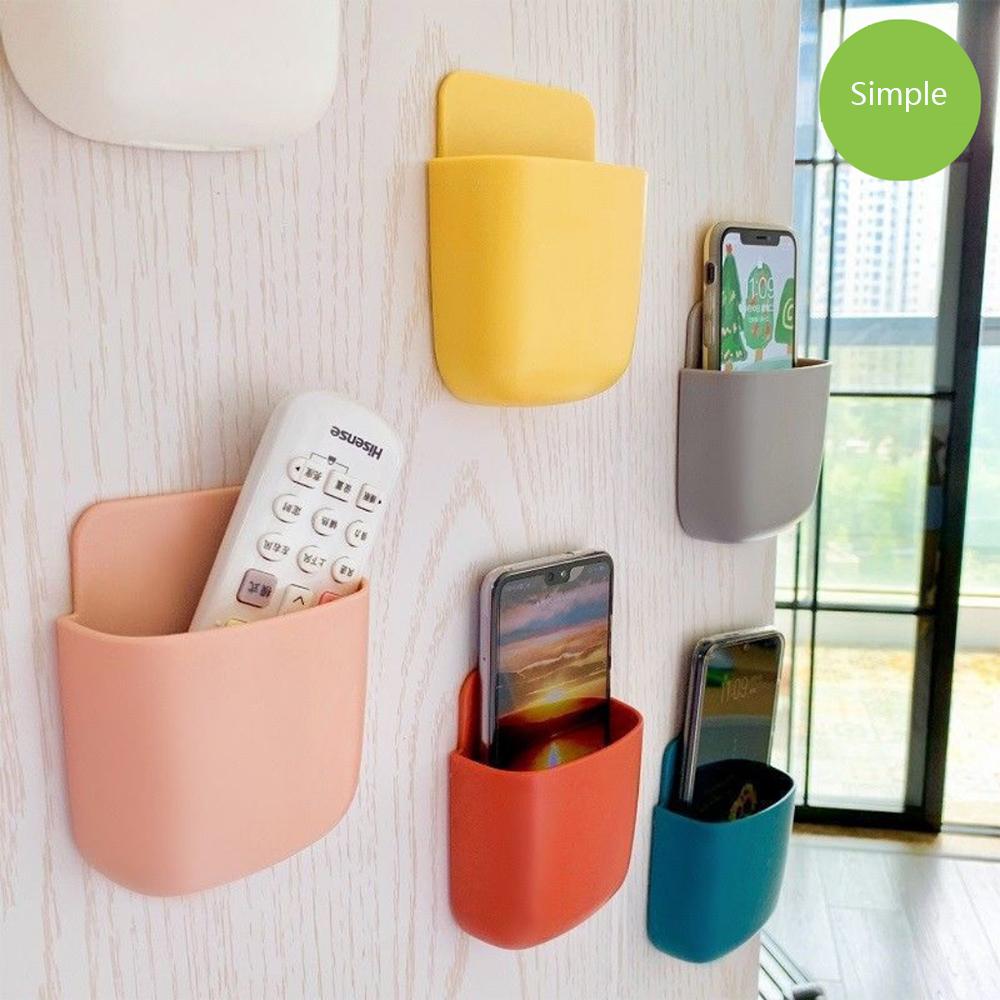 Корпус для настенного монтажа без перфорации Пластиковый держатель для зарядки Новый ящик для хранения пульта дистанционного управления