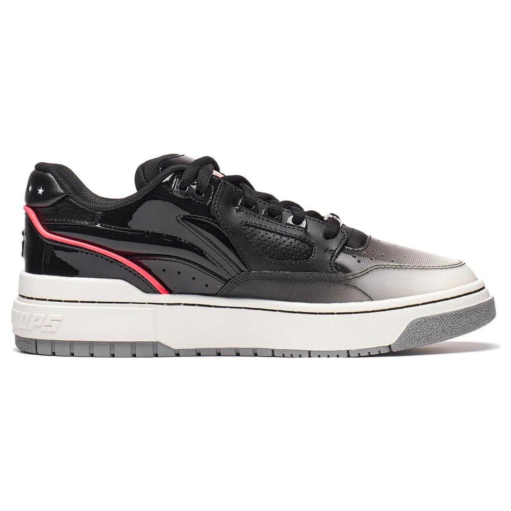 Li Ning Rookie 2 BadFive Износостойкие Дышащие Низкие Кеды для Скейтборда Мужские Черно-Белые ABCS115-7