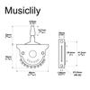 Musiclily Pro 5-позиционный рычажный переключатель, 2-контактный, 5-контактный селектор звукоснимателей для электрогитар Strat/Telecaster