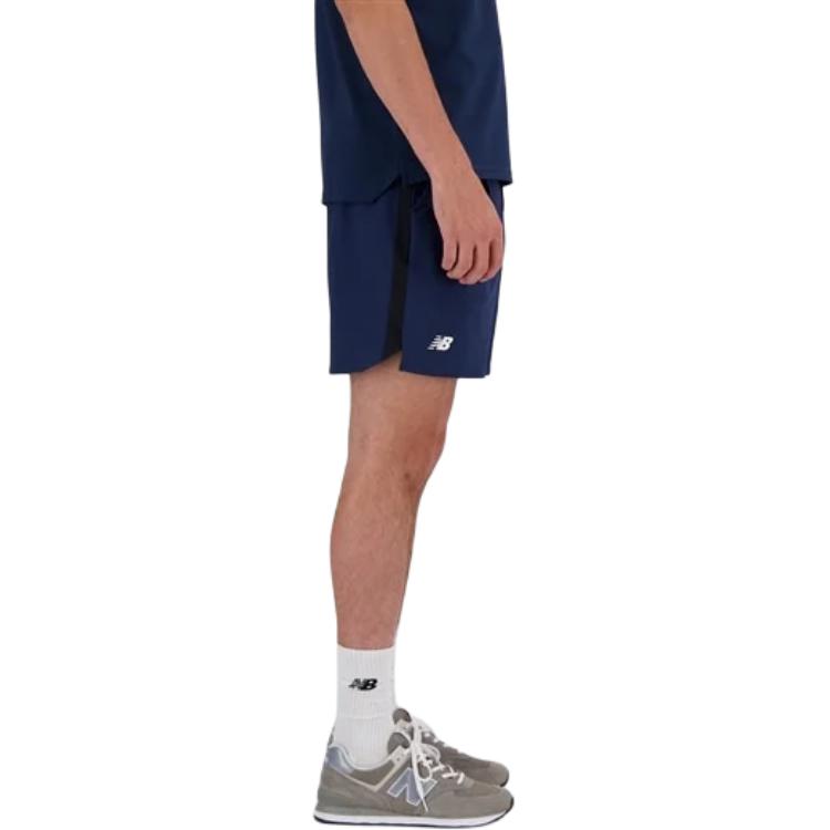 New Balance Турнирные короткие повседневные шорты мужские синие MS41401-NNY