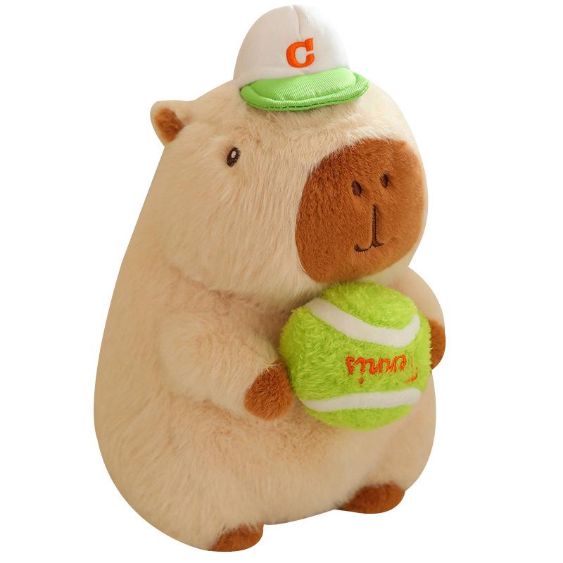 Snot Bear подлинная кукла Capibala плюшевая игрушка спортивная Capybara бейсбольная подвеска уродливая милая кукла защелкивающееся кольцо