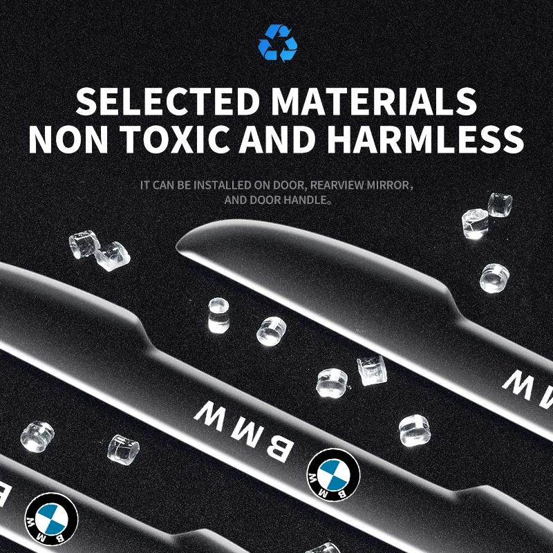 4 шт. Прозрачная защитная накладка на дверь автомобиля, защита от столкновений Для bmw e46 e39 e90 e60 e30 f10 f11 f20 f30 g20 g30 x1 x3 x5 z4