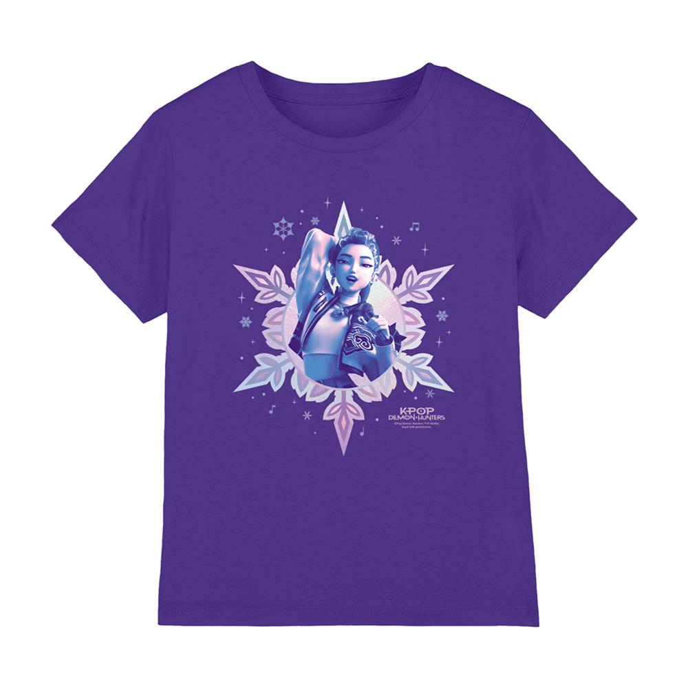 K-Pop Demon Hunters Childrens/Kids Rumi Snowflake Christmas T-Shirt