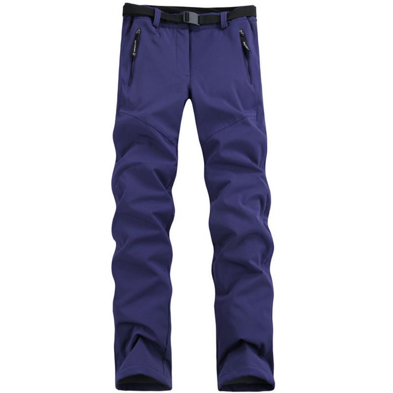 Женские осенне-зимние флисовые брюки для рыбалки, кемпинга, пеших прогулок, катания на лыжах, ветрозащитные теплые однотонные брюки