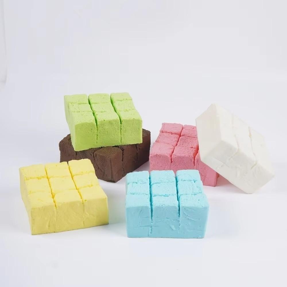 Soft Texture Tofu Squeezable Toy Slow Rebound Simulation Tofu Toy Party Prank