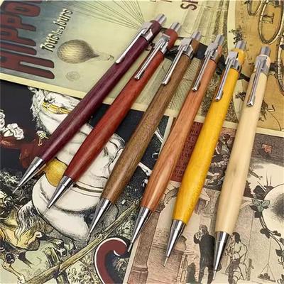 Автоматическая ручка из орехового дерева для рисования, художественный движущийся карандаш, механический карандаш, канцелярские товары