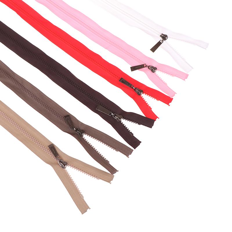 80Cm Resin Zipper 13Colors Double Sliders Open-End Zippers For Sewing Jacket Coat Zips Repair Kit Diy Bag Clothing Accessories