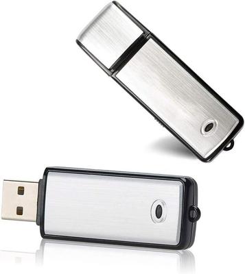 Dictaphone Numérique Podazz 8 Go Rechargeable USB, 18 Heures D'enregistrement, Noir