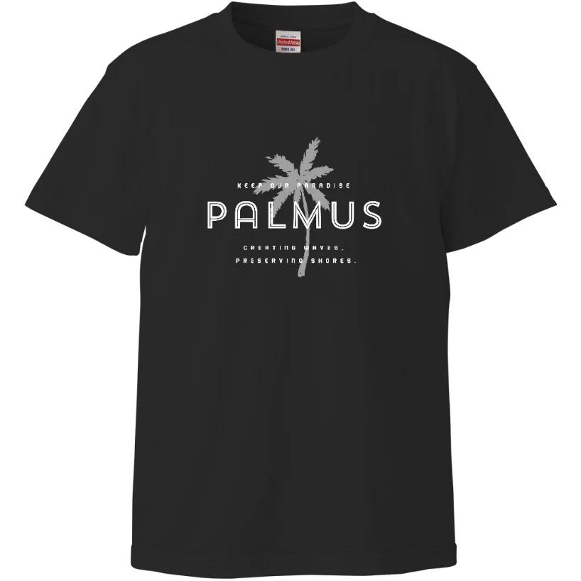 PALMUS Футболка плотная 5.6 унций Хлопковая футболка Черный S-XXXL Уличный повседневный дизайн