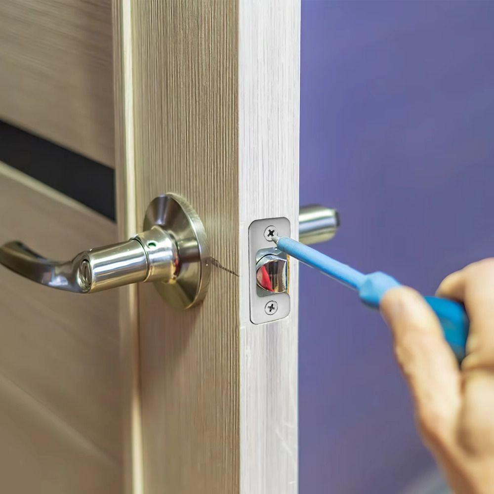Reinforced Security Door Protector Solid Iron Construction Door Lock Plate Home Security