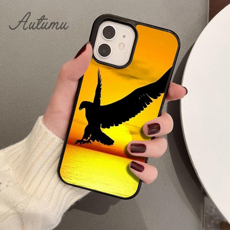 Чехол для телефона Mantin Bird Eagle hawk для iPhone 11 12 13 14 Pro Max mini X XR XS SE 2020 5 6S 7 8 Plus Samsung Galaxy S21 S22