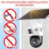 LS VISION 8MP Solar Camera 4G Wireless WiFi Dual Lens CCTV 4K Dual Screen Security Protection Human Detection PTZ Waterproof Outdoors Cam