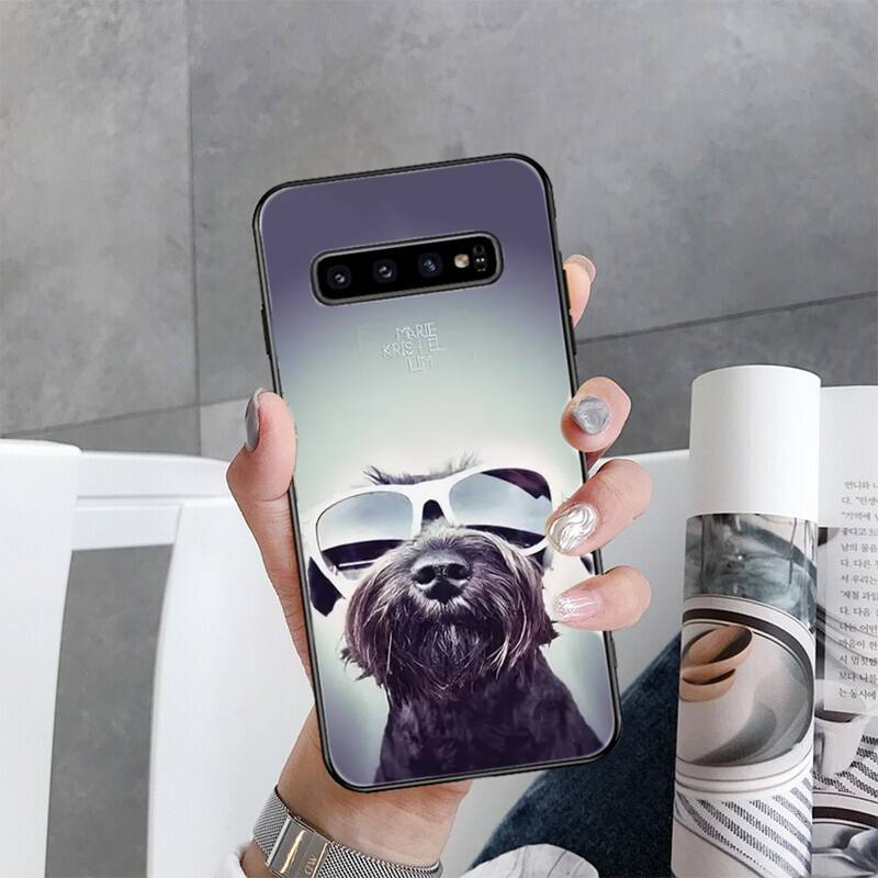 Чехол для телефона с изображением щенка шнауцера для Samsung Galaxy S22 S20 Ultra S20 S22 Plus S21 S10 S9 S8 Plus S10E S20 FE
