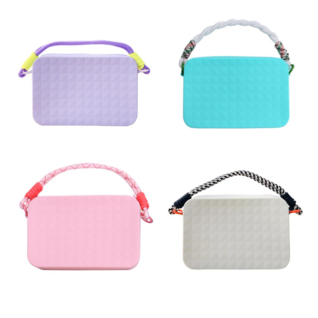 Silicone Insert Pouches for Beach Bag Wallet Charm Phone Holder Case Cosmetics Storage Bag for Travel and Outdoor Use