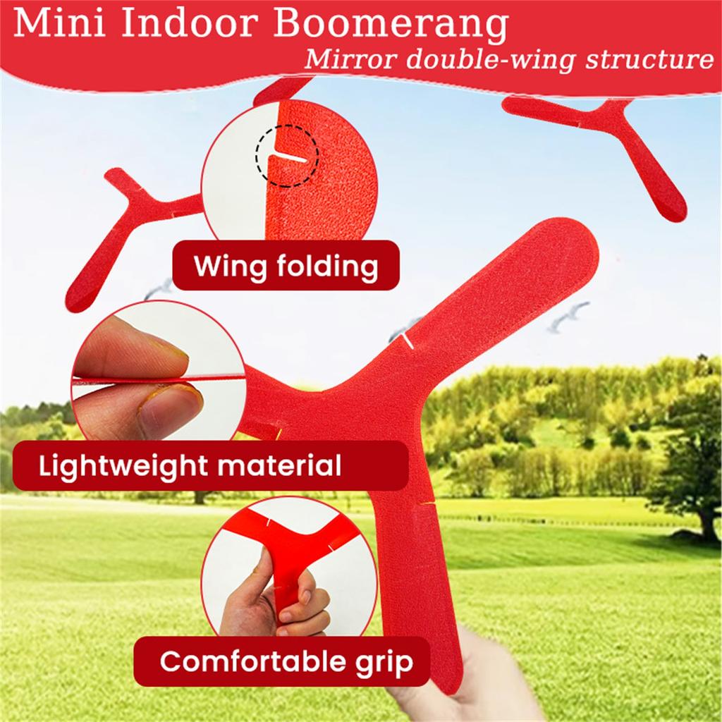 Indoor Boomerang Children's Hand Throwing Three-leaf Boomerang Outdoor Parent-child Interactive Toy