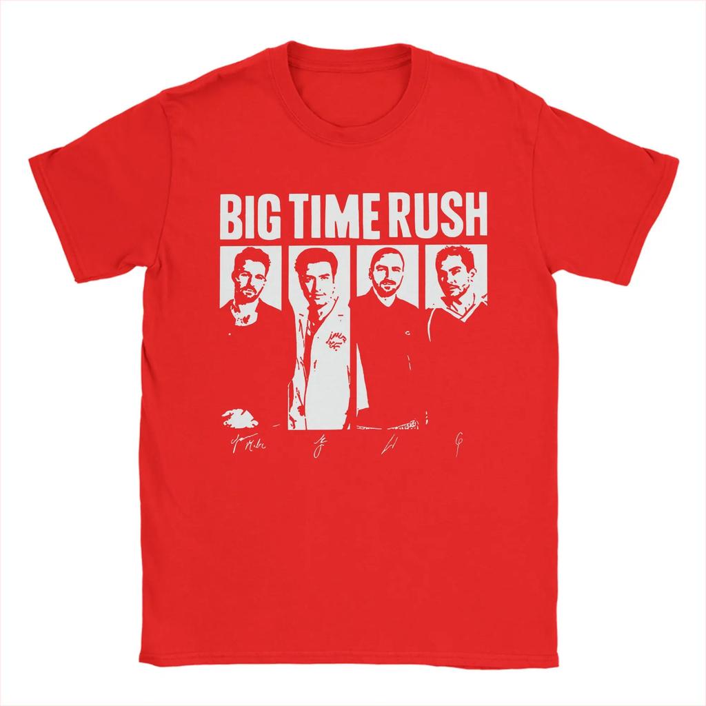 Men T-Shirt Big Time Rush Tour 2026 Humor Cotton Tee Shirt Short Sleeve T Shirt Crew Neck Tops Plus Size
