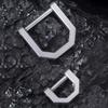Anti-lost Titanium Zinc Zinc Alloy Key Chain Polyester Mini Buckle Thickened D-shaped Key Ring  Women